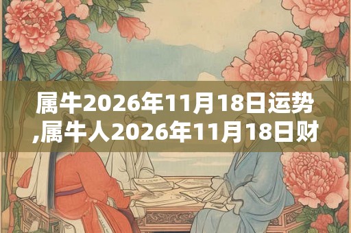 属牛2026年11月18日运势,属牛人2026年11月18日财运,生肖牛2026年11月18日运势