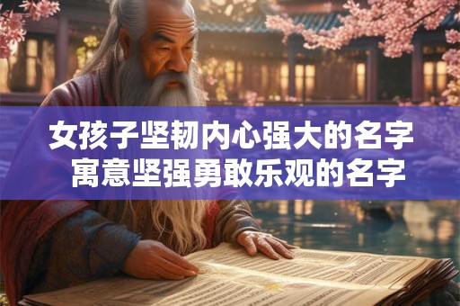 女孩子坚韧内心强大的名字  寓意坚强勇敢乐观的名字女孩
