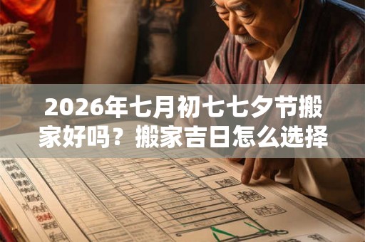2026年七月初七七夕节搬家好吗？搬家吉日怎么选择？