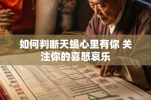 如何判断天蝎心里有你 关注你的喜怒哀乐