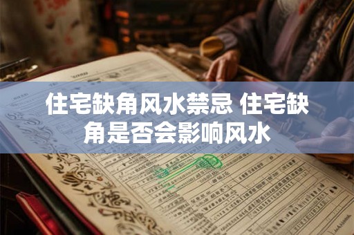 住宅缺角风水禁忌 住宅缺角是否会影响风水