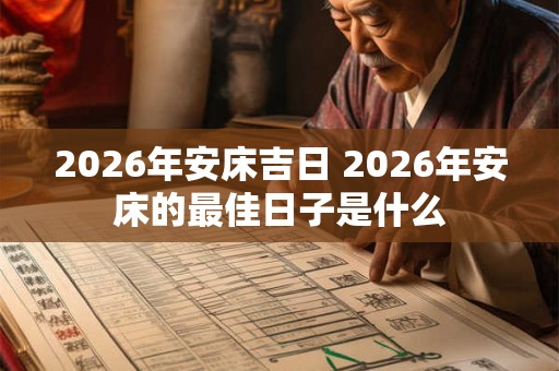 2026年安床吉日 2026年安床的最佳日子是什么