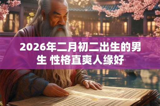 2026年二月初二出生的男生 性格直爽人缘好 2026年二月初二出生的男生 性格直爽人缘好
