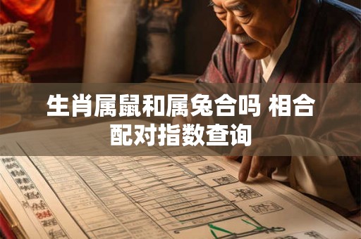 生肖属鼠和属兔合吗 相合配对指数查询