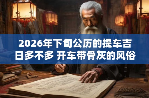 2026年下旬公历的提车吉日多不多 开车带骨灰的风俗忌讳