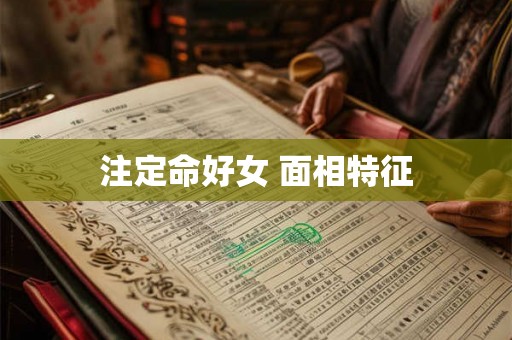注定命好女 面相特征