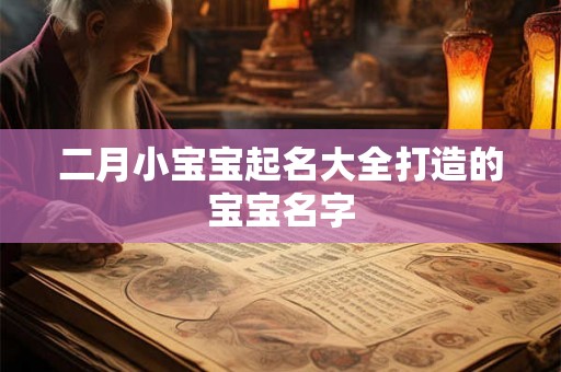 二月小宝宝起名大全打造的宝宝名字