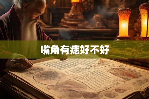 嘴角有痣好不好