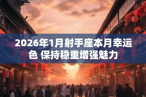 2026年1月射手座本月幸运色 保持稳重增强魅力