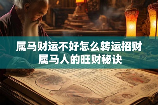 属马财运不好怎么转运招财 属马人的旺财秘诀