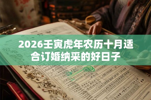 2026壬寅虎年农历十月适合订婚纳采的好日子