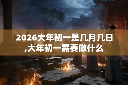 2026大年初一是几月几日,大年初一需要做什么