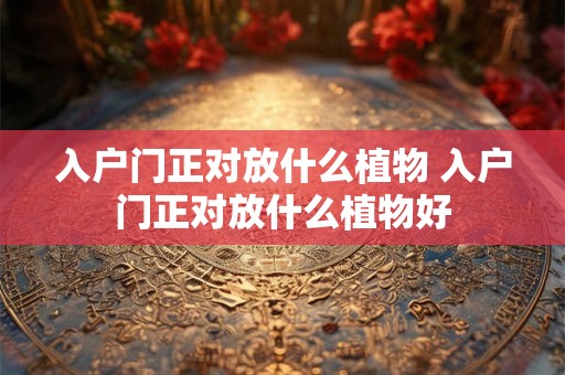 入户门正对放什么植物 入户门正对放什么植物好