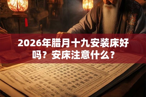 2026年腊月十九安装床好吗？安床注意什么？