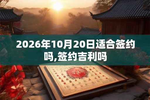 2026年10月20日适合签约吗,签约吉利吗