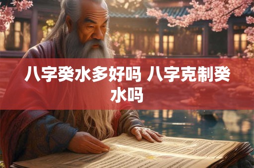 八字癸水多好吗 八字克制癸水吗