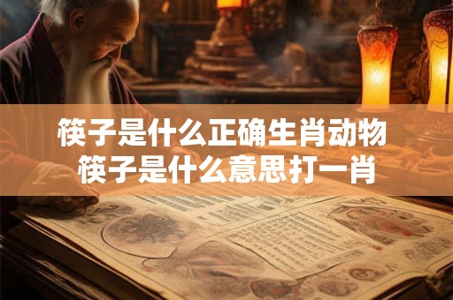 筷子是什么正确生肖动物 筷子是什么意思打一肖