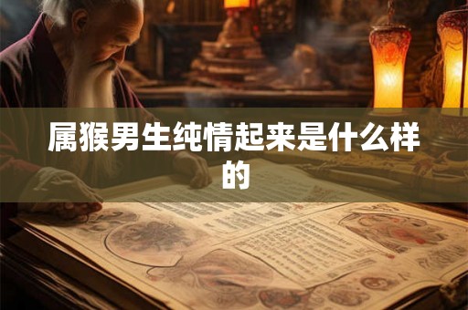 属猴男生纯情起来是什么样的