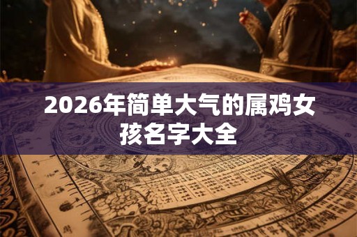 2026年简单大气的属鸡女孩名字大全