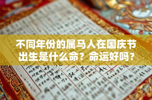不同年份的属马人在国庆节出生是什么命?命运好吗? 不同年份的属马人在国庆节出生是什么命?命运好吗?