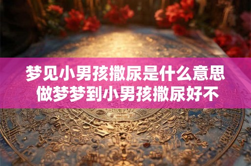 梦见小男孩撒尿是什么意思 做梦梦到小男孩撒尿好不好 梦见小男孩撒尿是什么意思 做梦梦到小男孩撒尿好不好