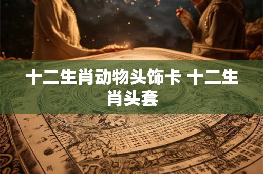 十二生肖动物头饰卡 十二生肖头套