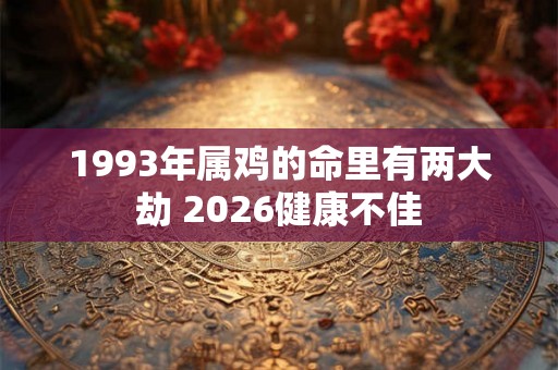1993年属鸡的命里有两大劫 2026健康不佳