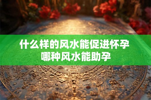 什么样的风水能促进怀孕 哪种风水能助孕