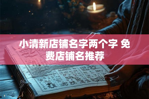 小清新店铺名字两个字 免费店铺名推荐 小清新店铺名字两个字 免费店铺名推荐