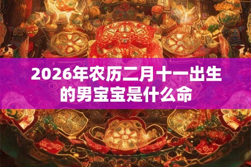2026年农历二月十一出生的男宝宝是什么命