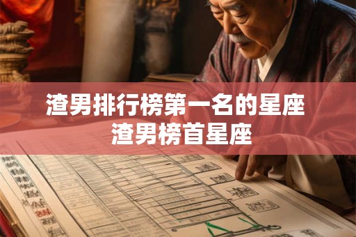 渣男排行榜第一名的星座  渣男榜首星座