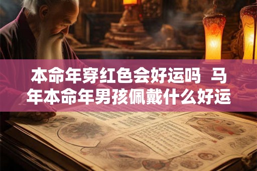 本命年穿红色会好运吗  马年本命年男孩佩戴什么好运