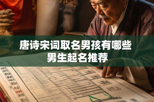 唐诗宋词取名男孩有哪些 男生起名推荐