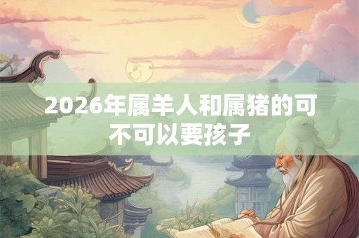 2026年属羊人和属猪的可不可以要孩子 2026年属羊人和属猪的可不可以要孩子