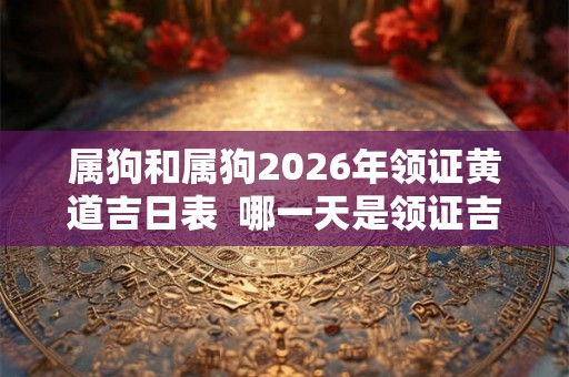 属狗和属狗2026年领证黄道吉日表  哪一天是领证吉日