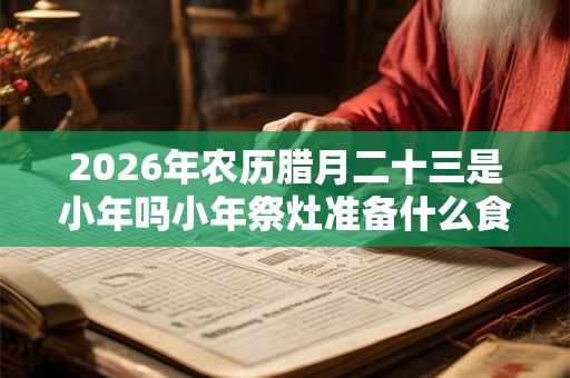 2026年农历腊月二十三是小年吗小年祭灶准备什么食物？