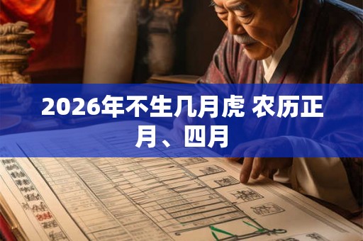 2026年不生几月虎 农历正月、四月
