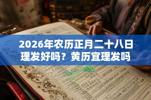 2026年农历正月二十八日理发好吗？黄历宜理发吗