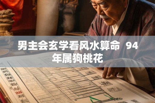 男主会玄学看风水算命 94年属狗桃花 男主会玄学看风水算命 94年属狗桃花