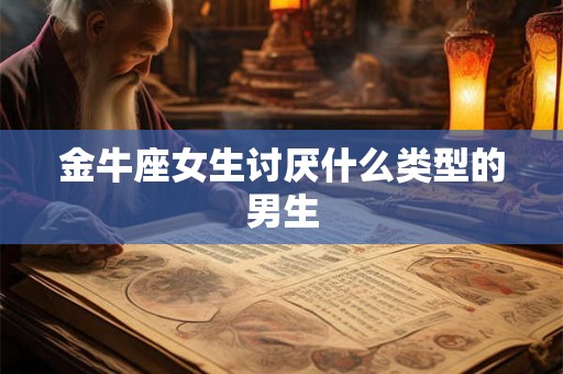 金牛座女生讨厌什么类型的男生