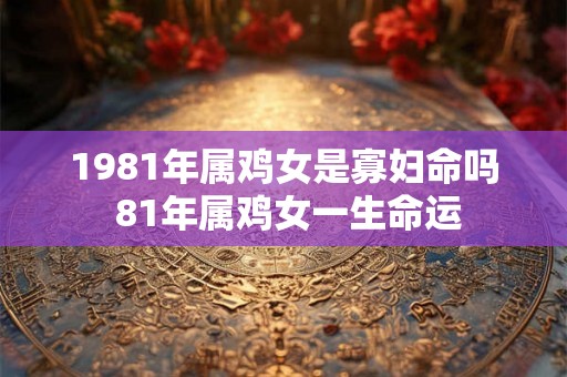 1981年属鸡女是寡妇命吗 81年属鸡女一生命运
