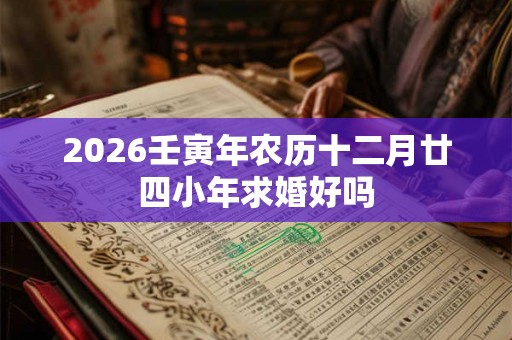 2026壬寅年农历十二月廿四小年求婚好吗