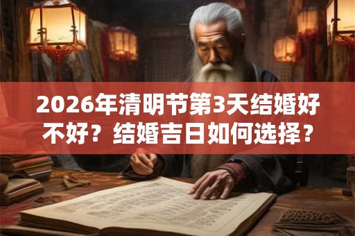 2026年清明节第3天结婚好不好？结婚吉日如何选择？