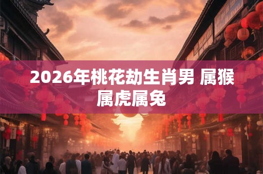 2026年桃花劫生肖男 属猴属虎属兔
