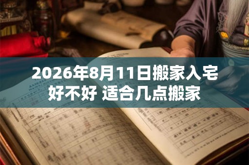 2026年8月11日搬家入宅好不好 适合几点搬家 2026年8月11日搬家入宅好不好 适合几点搬家