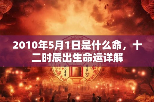 2010年5月1日是什么命，十二时辰出生命运详解