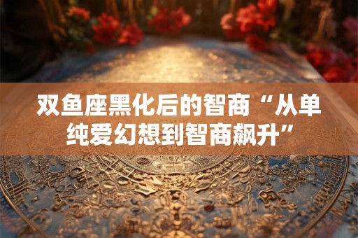 双鱼座黑化后的智商“从单纯爱幻想到智商飙升”