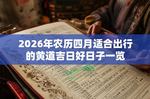 2026年农历四月适合出行的黄道吉日好日子一览