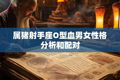 属猪射手座O型血男女性格分析和配对