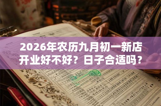 2026年农历九月初一新店开业好不好？日子合适吗？